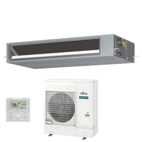 fujitsu condizionatore canalizzato fujitsu kmtap eco 36000 btu arxh36kmtap trifase r 32 wi fi optional con filocomando