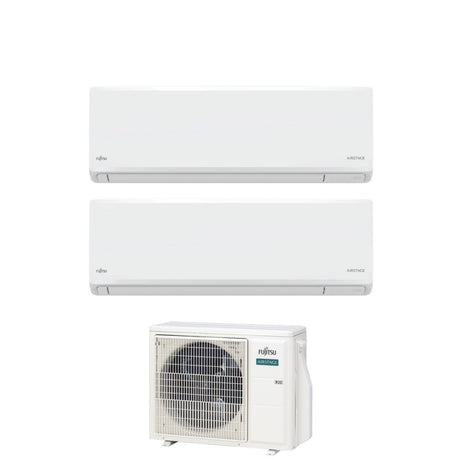 fujitsu condizionatore fujitsu dual split inverter kn airstage 912 con aoeg14kbca2 r 32 wi fi integrato