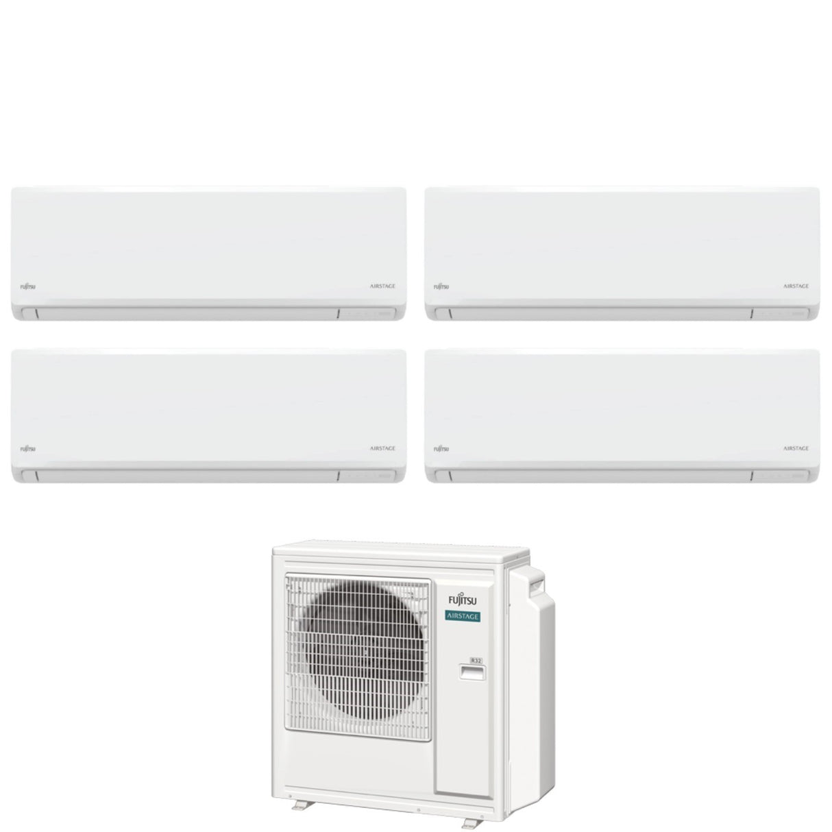 fujitsu condizionatore fujitsu quadri split inverter kn airstage 771212 con aoeg30kbta4 r 32 wi fi integrato