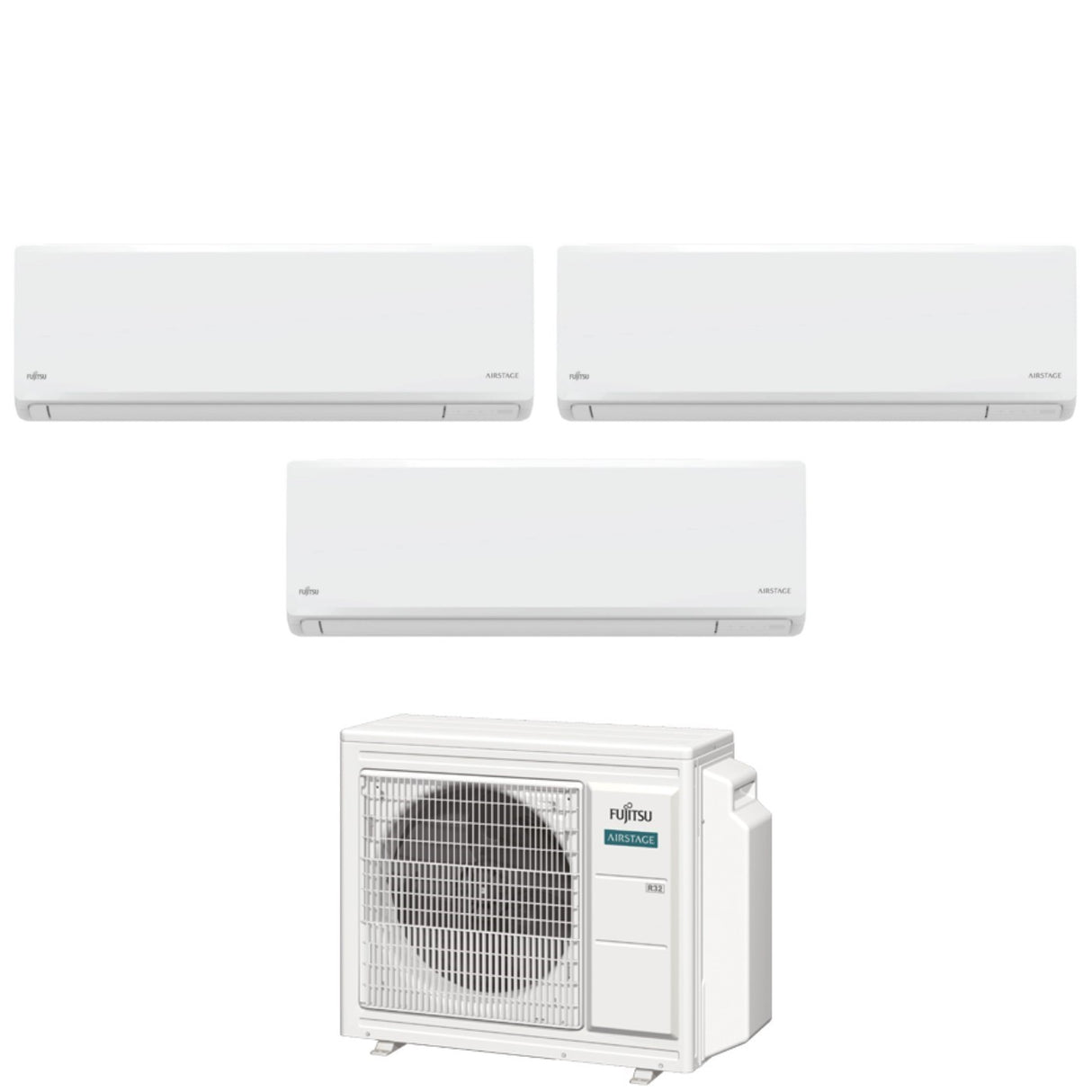 fujitsu condizionatore fujitsu trial split inverter kn airstage 7712 con aoeg18kbca3 r 32 wi fi integrato