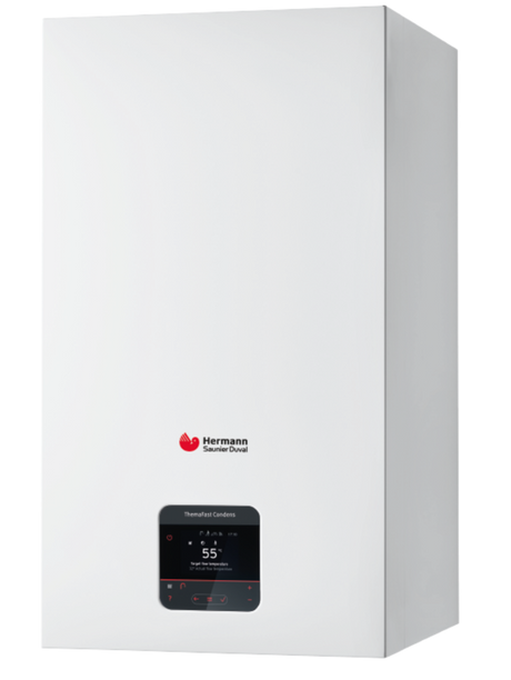 hermann saunier duval caldaia hermann saunier duval themafast condens 35 cs1 con wifi migo low nox metano completa di kit scarico fumi