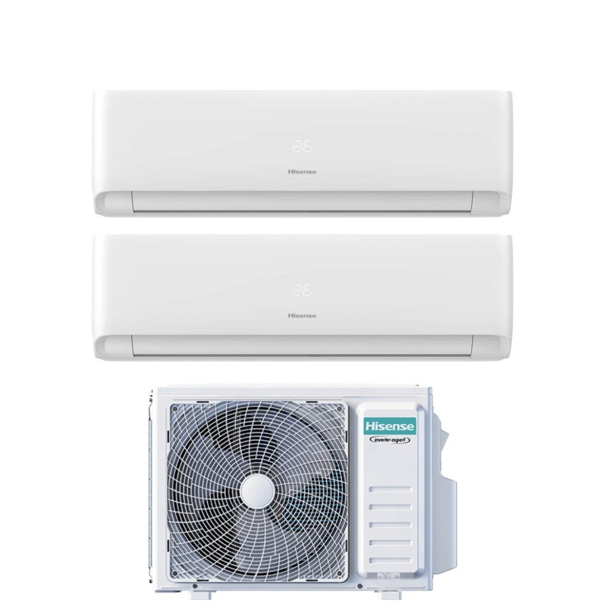 hisense climatizzatore condizionatore hisense dual split inverter serie ecosense 912 con 2amw52u4rxc r 32 wi fi integrato 900012000