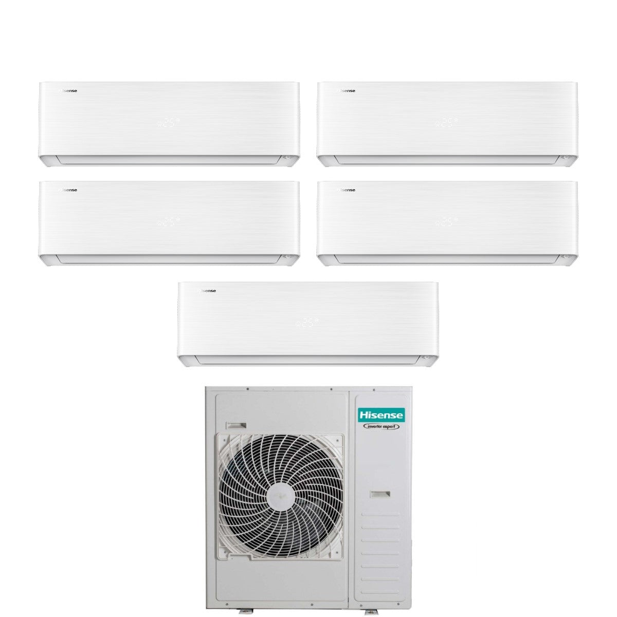hisense climatizzatore condizionatore hisense penta split inverter serie energy pro x 999912 con 5amw105u4rqc r 32 wi fi integrato 9000900090001200012000