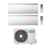 hisense condizionatore dual split hisense air master 1212 btu con 2amw52u4rxc r 32 wi fi integrato