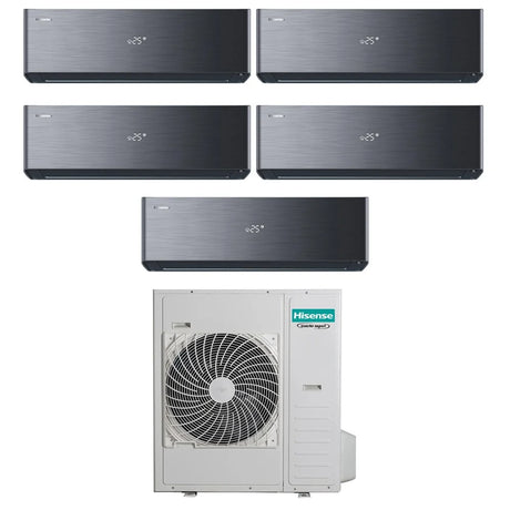 hisense condizionatore hisense penta split inverter energy pro x black 99121212 con 5amw125u4rta r 32 wi fi integrato