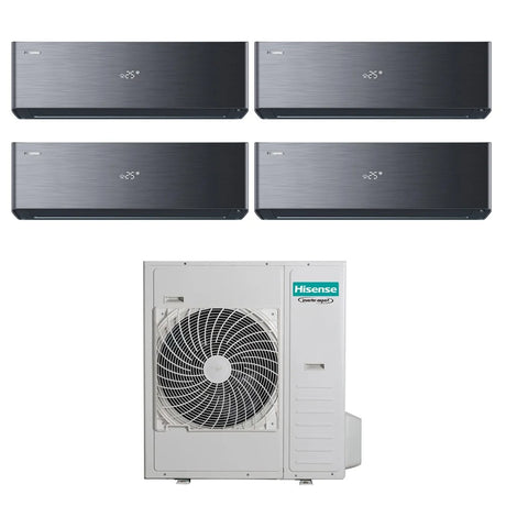 hisense condizionatore hisense quadri split inverter energy pro x black 99912 con 4amw81u4rjc r 32 wi fi integrato