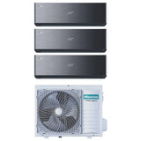 hisense condizionatore hisense trial split inverter energy pro x black 900090009000 btu con 3amw72u4rjc r 32 wi fi integrato