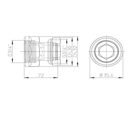 innova coppia adattatori per fancoil innova 34 f eurokonus 34 femmina codice ai0201ii