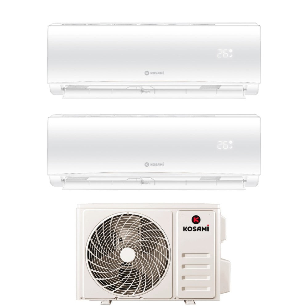 kosami condizionatore dual split kosami paros white 918 con 21 3 r 32 wi fi integrato