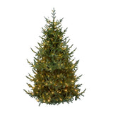 le stelle albero di natale artificiale verde h 210cm x l 150cm super folto con 500 luci led 20 luci flash incorporate e base a croce in metallo
