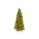 le stelle albero di natale artificiale verde le stelle courmayeur h 210cm x l 105cm slim con 2000 luci led incorporate 2402 rami