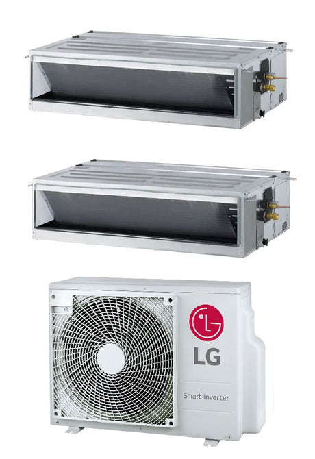lg condizionatore canalizzato dual split lg standard 1212 btu con mu2r17 r 32 wi fi optional