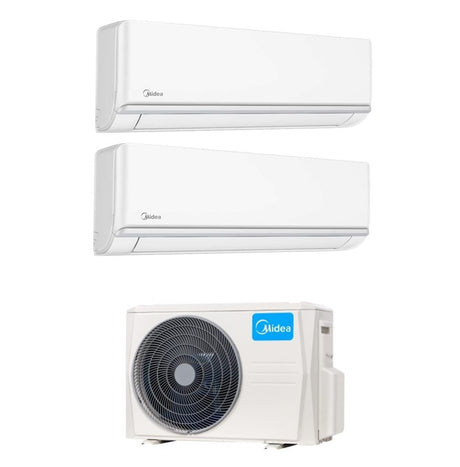midea climatizzatore condizionatore midea dual split inverter elegance 90009000 con m2oe 18hfn8 q r 32 wi fi optional 99