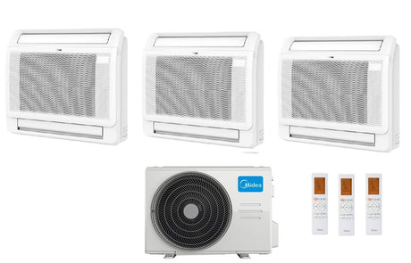 midea condizionatore midea console dual split 121212 btu con m3oa 27hfn8 q r 32 wi fi optional