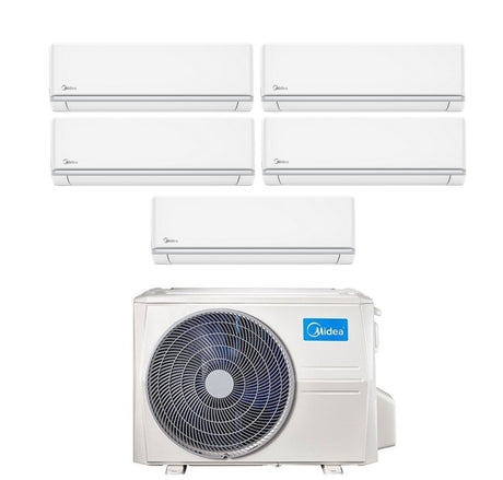 midea condizionatore penta split midea elegance 99121212 con m5oe 42hfn8 q r 32 wi fi optional