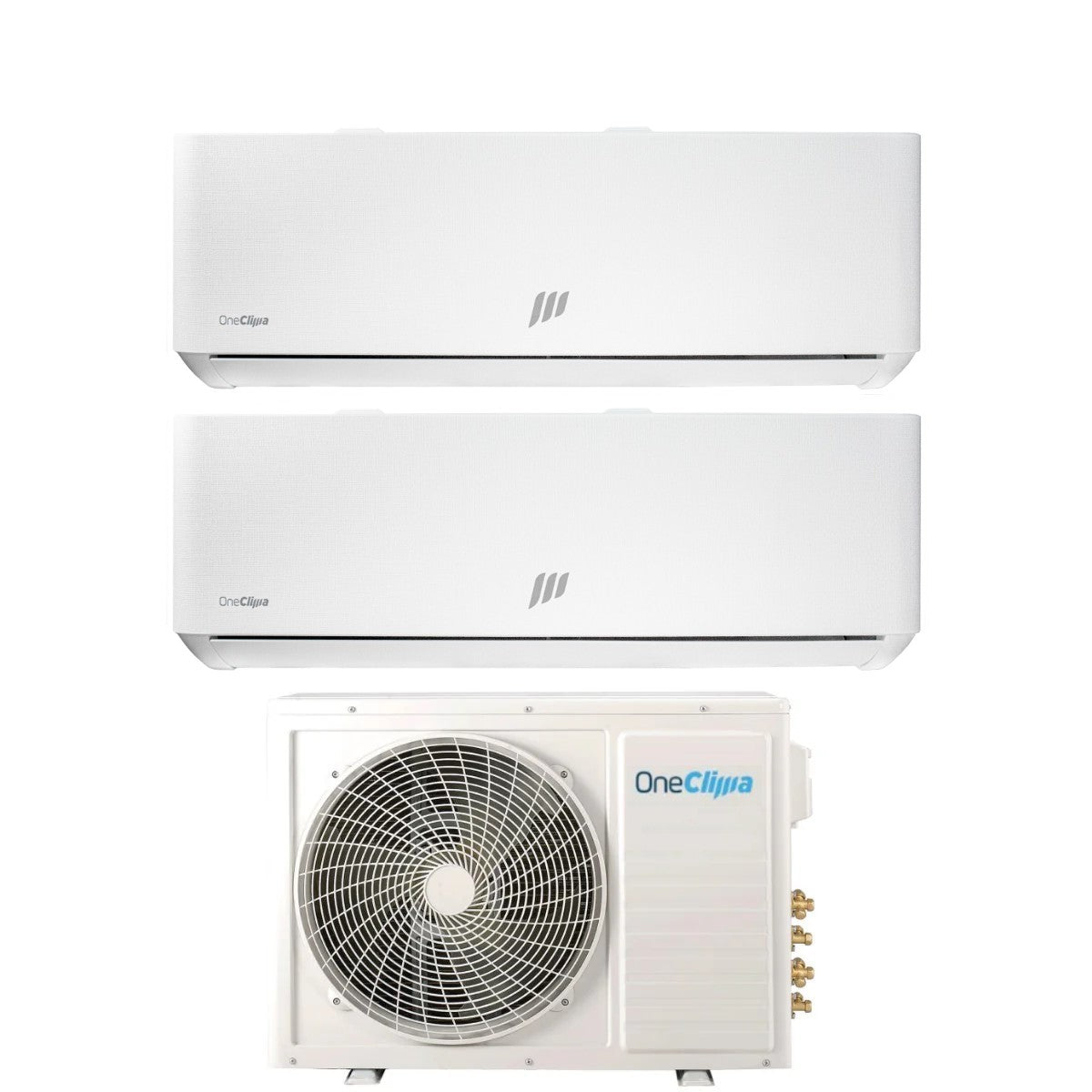 oneclima condizionatore dual split oneclima ultra 99 con mlt18x2y24 r 32 wi fi integrato pannello telato