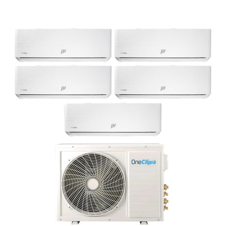 oneclima condizionatore penta split oneclima ultra 99121212 con mlt42x5y24 r 32 wi fi integrato pannello telato
