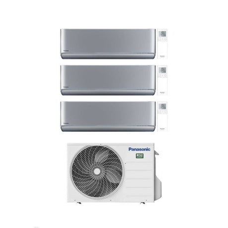 panasonic climatizzatore condizionatore panasonic trial split inverter serie etherea silver 779 con cu 3z68tbe r 32 wi fi integrato colore argento 700070009000