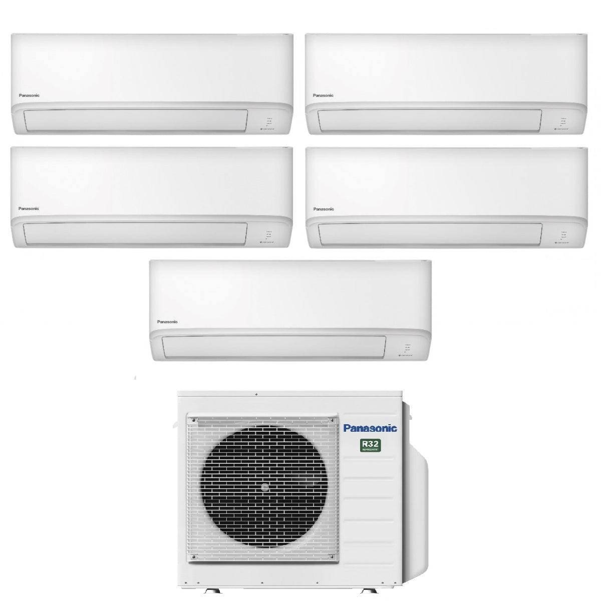 panasonic condizionatore penta split panasonic tz 9991212 con cu 4z80tbe r 32 wi fi integrato