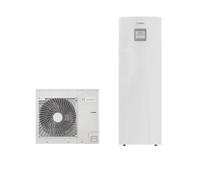 pompa di calore splittata aria acqua reversibile bosch compress 3000 aws 8 mss a_ r410a con bollitore bivalente integrato