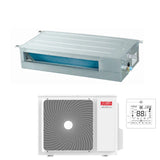 riello climatizzatore condizionatore riello inverter canalizzato canalizzabile 12000 btu amd 35 pa r 32 codice 20161585 con comando a filo di serie