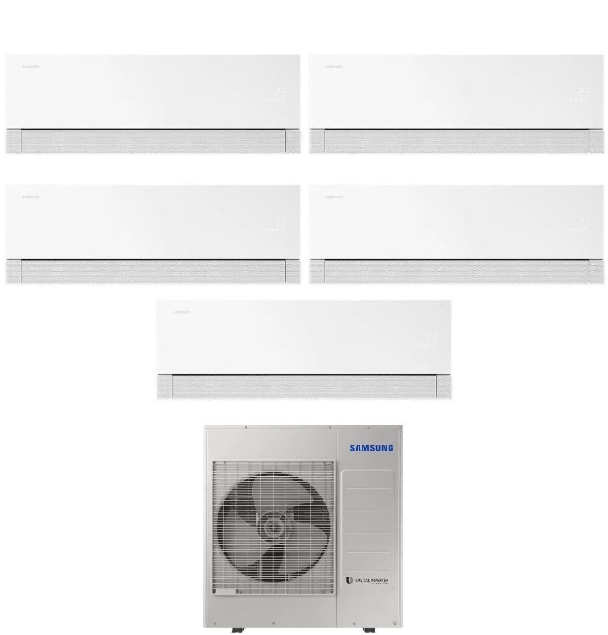 samsung condizionatore penta split samsung windfree premiere white 99999 con aj100txj5kg r 32 wi fi integrato