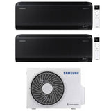 samsung condizionatore samsung dual split inverter serie windfree black 79 con aj040txj2kg r 32 wi fi integrato 70009000