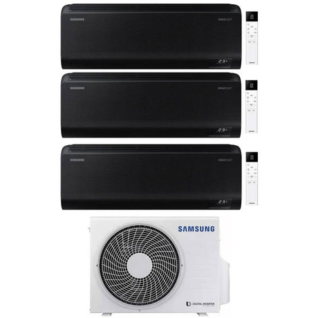 samsung condizionatore samsung trial split inverter serie windfree black 999 con aj068txj3kg r 32 wi fi integrato 900090009000