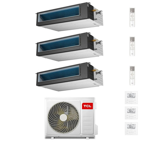 tcl condizionatore canalizzabile tcl trial split 999 con mt2730 r 32 wi fi optional con comandi inclusi