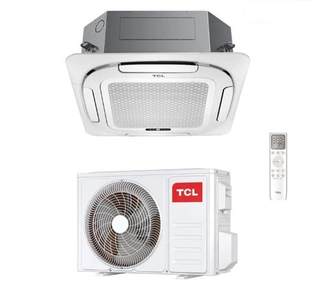 tcl condizionatore cassetta 4 vie tcl 90x90 42000 btu r 32 wi fi optional