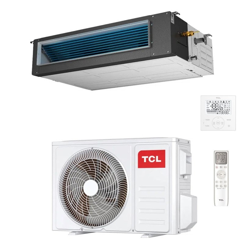 tcl condizionatore tcl canalizzato canalizzabile inverter 12000 btu r 32 wi fi integrato con comandi di serie