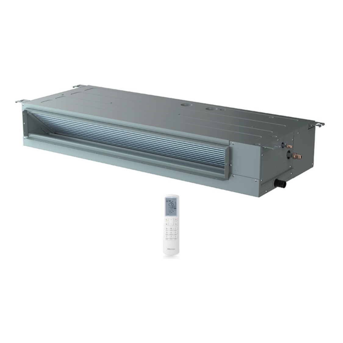 unita interna canalizzato canalizzabile hisense 18000 btu adt52ux4rcl8 r 32 wi fi optional con telecomando e comando cablato di serie