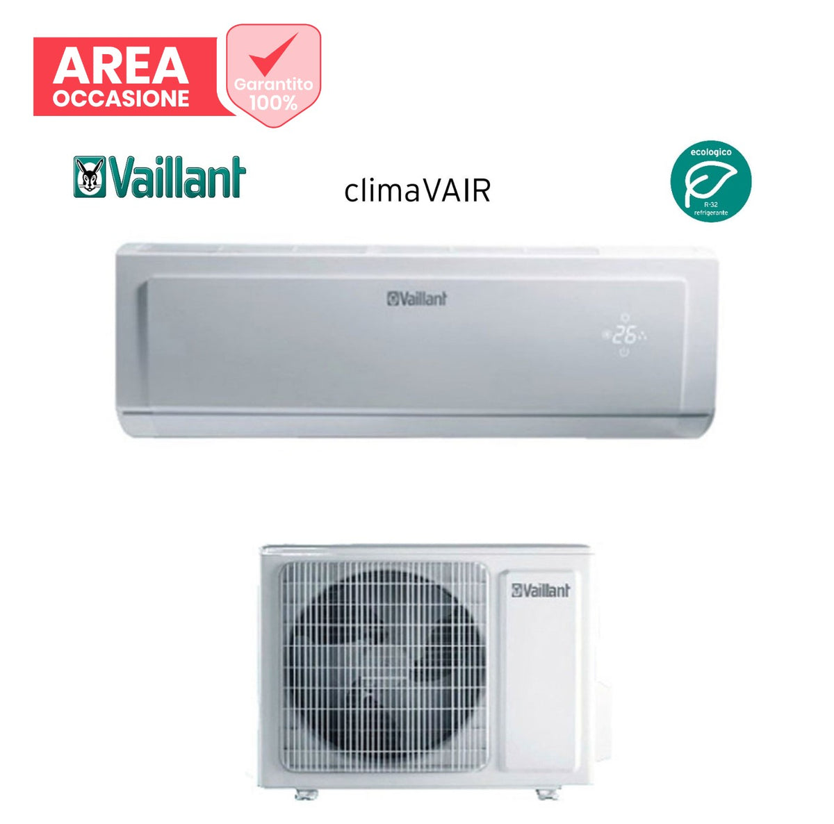 vaillant area occasioni climatizzatore condizionatore vaillant inverter climavair vai 8 plus 12000 btu vai 8 035wn r 32 classe a