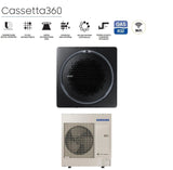 climatizzatore condizionatore samsung inverter cassetta 360 42000 btu ac120mn4pkh eu trifase r 410 wi fi optional con comando wireless incluso disponibili vari pannelli