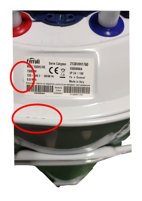 area occasioni scaldabagno elettrico ferroli calypso 150 ve verticale 150 litri