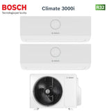 bosch climatizzatore condizionatore bosch dual split inverter serie climate 3000i 99 con cl5000m 412 e r 32 wi fi optional 90009000