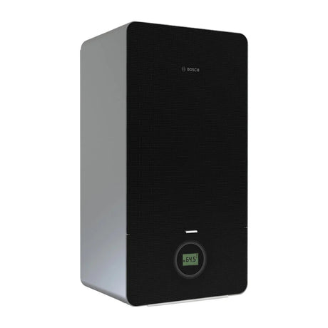caldaia a gas junkers bosch mod. condens 7000i gc7000iw 24 kw a condensazione metano completa di kit scarico fumi nera new erp
