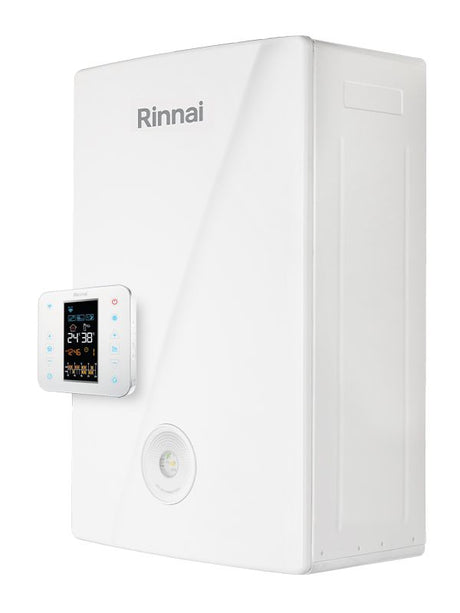 caldaia rinnai a condensazione momiji 29 kw completa di kit scarico fumi con cronotermostato wi fi intergrato metano low nox reb kai2529ff