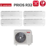 climatizzatore condizionatore ariston quadri split inverter serie prios 9_9_9_12 con quad 110 xd0c o r 32 wi fi optional 9000_9000_9000_12000