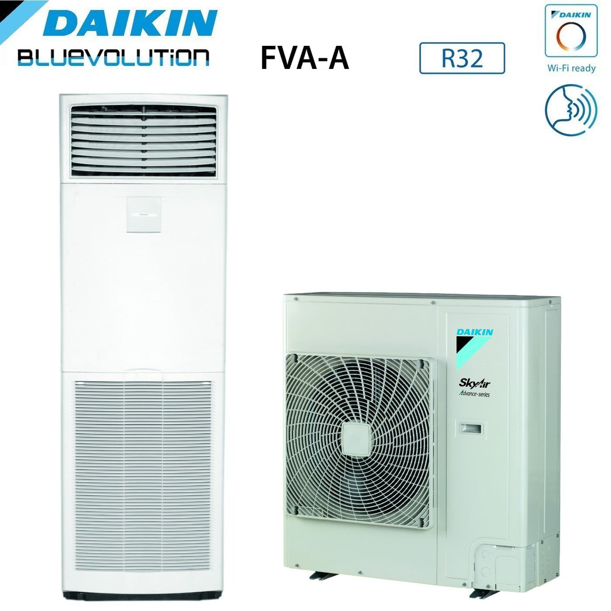 climatizzatore condizionatore daikin bluevolution a colonna 36000 btu fva100a _ rzasg100my1 trifase r 32 wi fi optional classe a_ a