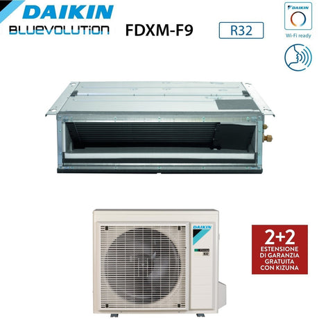 climatizzatore condizionatore daikin bluevolution canalizzabile ultrapiatto 18000 btu fdxm50f3 r 32 wi fi comando filo incluso