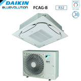 climatizzatore condizionatore daikin bluevolution inverter a cassetta round flow skyair alpha series 36000 btu fcag100b _ rzag100ny1 trifase r 32 wi fi optional con griglia standard
