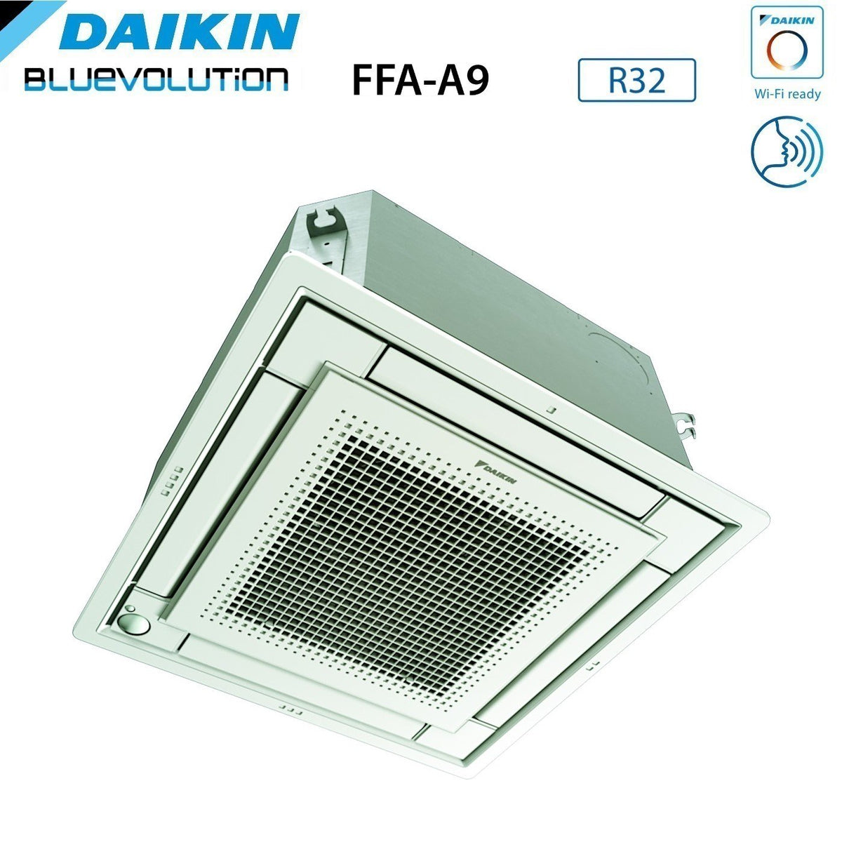 climatizzatore condizionatore daikin bluevolution inverter quadri split a cassetta ffa a 9_9_9_9 con 4mxm68n r 32 wi fi optional con comando a filo e griglia bianca 9000_9000_9000_9000 garanzia italiana 8956