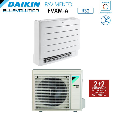 climatizzatore condizionatore daikin bluevolution perfera a pavimento 18000 btu fvxm50a r 32 wi fi integrato telecomando a infrarossi incluso garanzia italiana novita