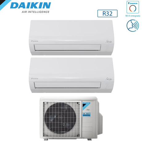 climatizzatore condizionatore dual split inverter r 32 serie sensira 12000_12000 btu 2amxf50a wi fi optional 12_12 novita