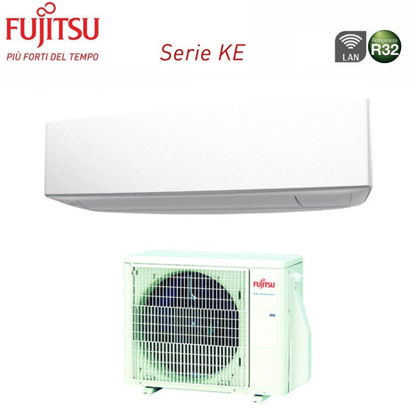climatizzatore condizionatore fujitsu inverter serie ke white 7000 btu asyg07ketf r 32 wi fi integrato 3ngf87230 colore bianco classe a__ a_