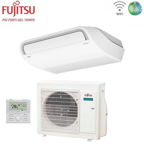 climatizzatore condizionatore fujitsu inverter soffitto serie eco kr 36000 btu abyg36krta _ aoyg36kata r 32 3ngf83095 wi fi optional classe a_ a con filocomando di serie