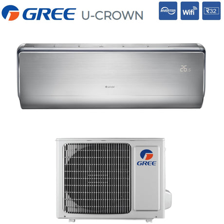 climatizzatore condizionatore gree inverter serie u crown 18000 btu gwh18uc k6dna4a r 32 wi fi integrato novita