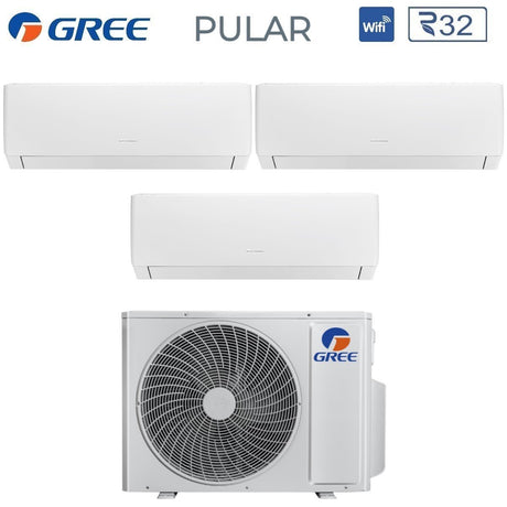 climatizzatore condizionatore gree quadri split inverter serie pular 7_7_7_9 con gwhd 28 nk6oo r 32 wi fi integrato 7000_7000_7000_9000