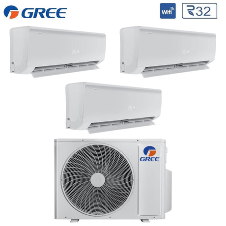 climatizzatore condizionatore gree trial split inverter serie bora plus 9_12_12 con gwhd 36 nk6lo r 32 wi fi optional 9000_12000_12000